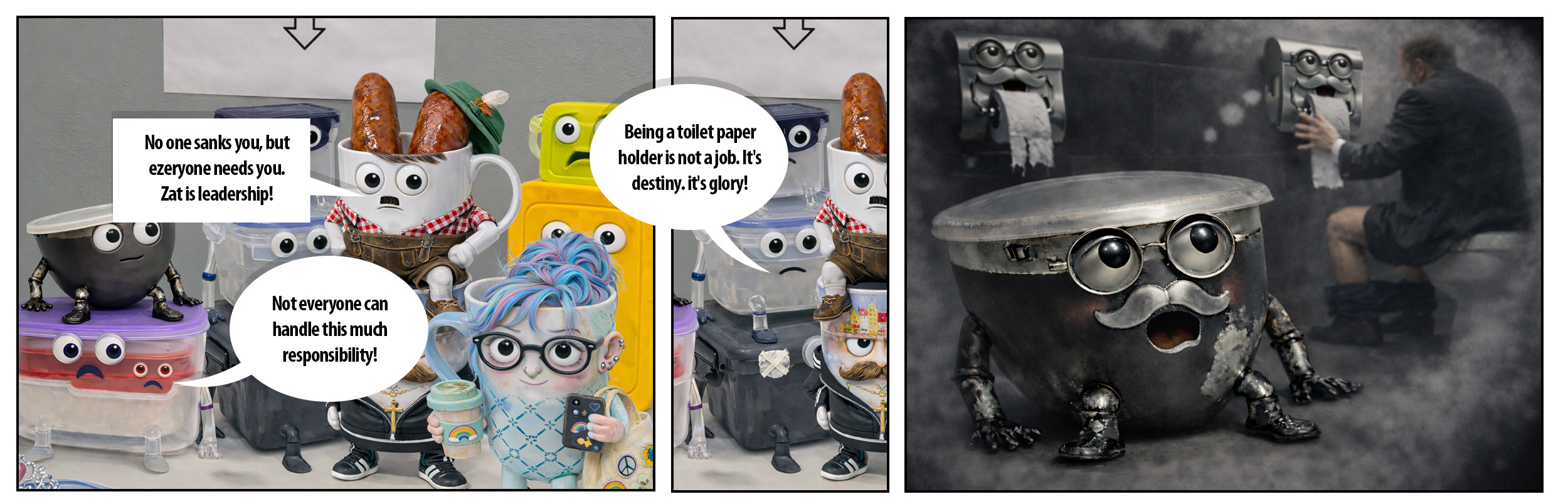 Office Kitchen Unhinged - S01E04 - Comics Series Panelset 3-7